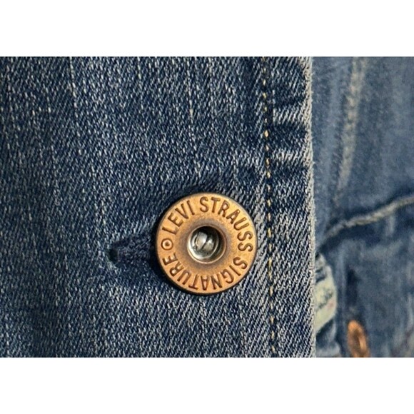 Levis Strauss Jean Jacket XL Womens Denim 3 Button Blazer Chore Coat Barn vtg. - Picture 5 of 15